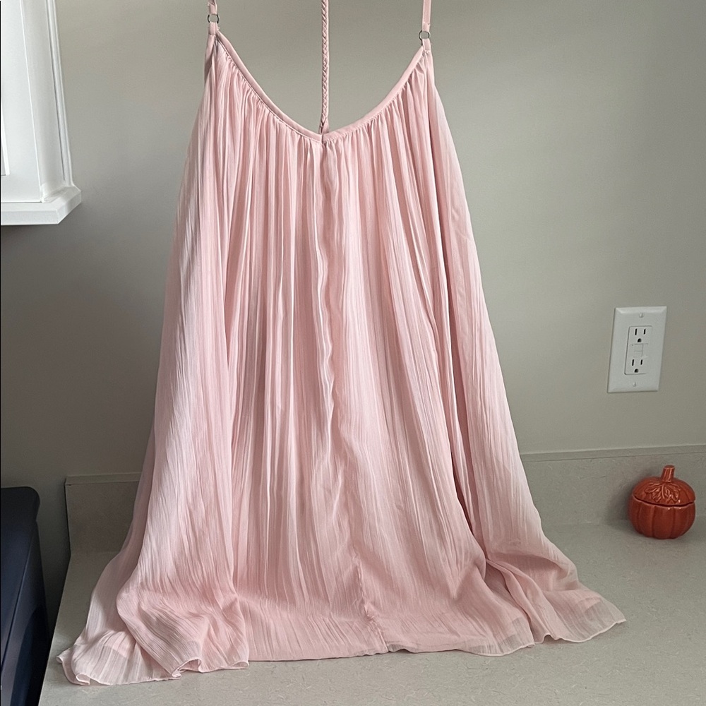Abercrombie & Fitch Blush Pink Slip Dress